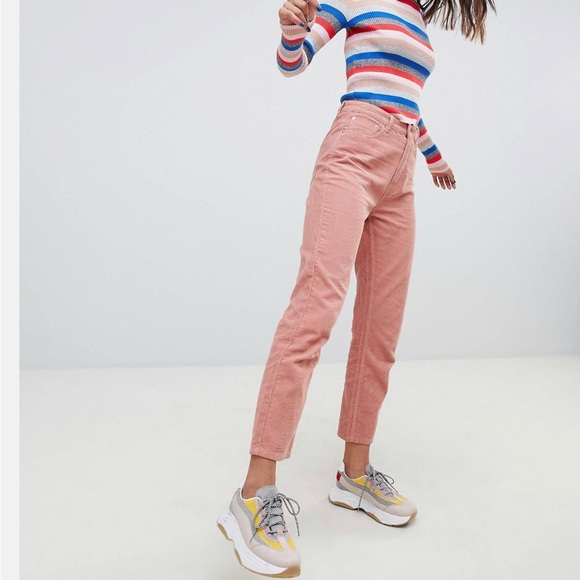 stradivarius Pants - Straight-leg Corduroy Pants